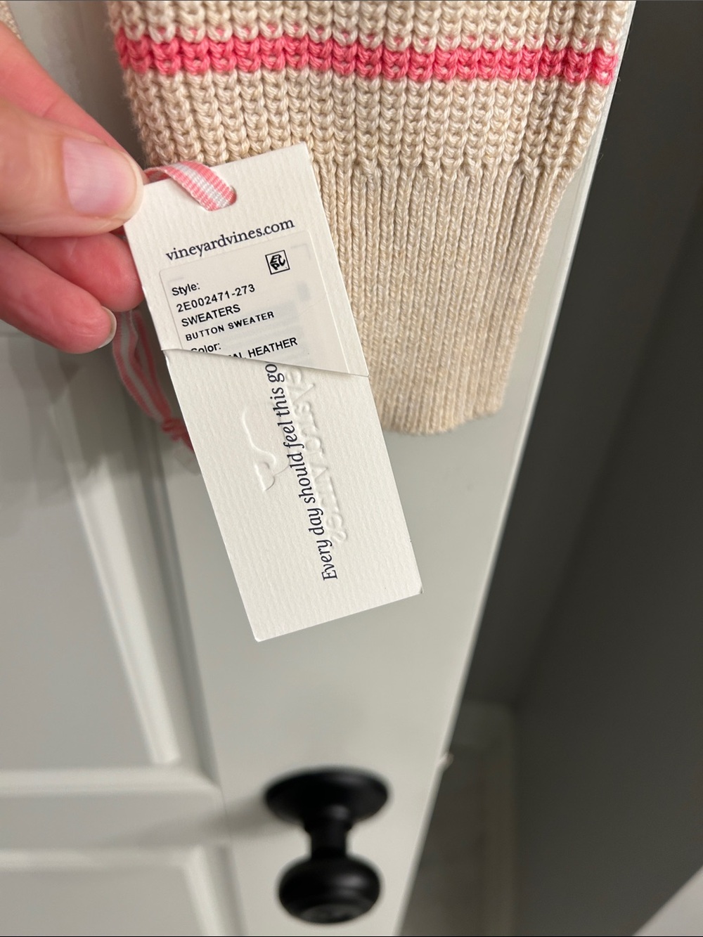 Vineyard Vines Ribbed Button Collar Sweater - Picture 4 of 7